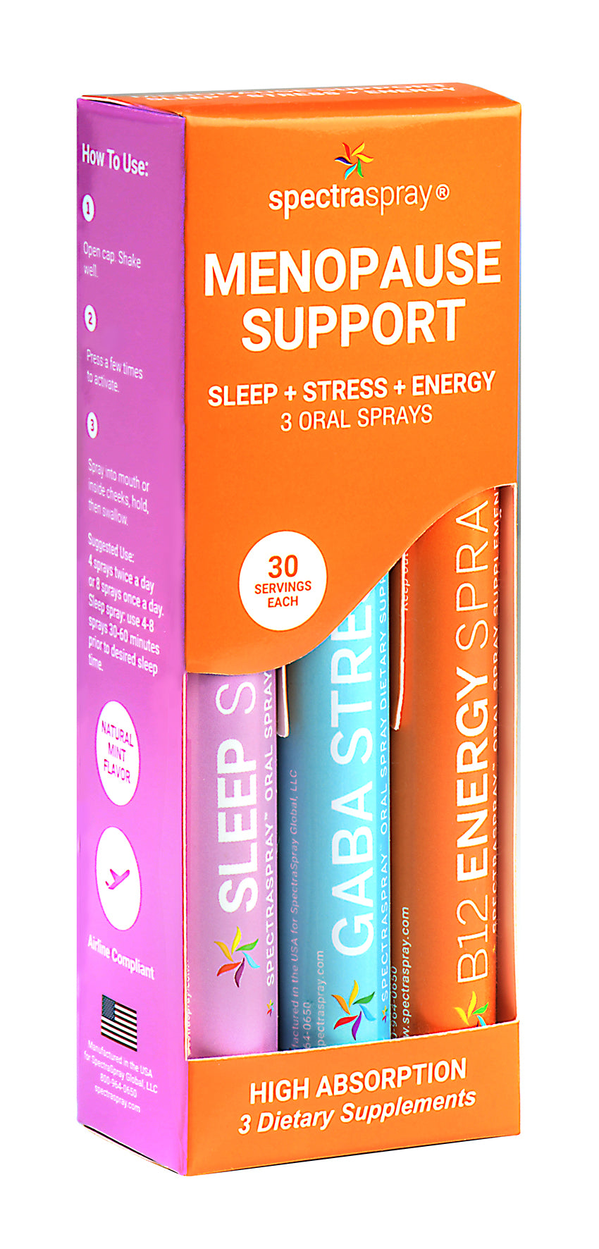 Success Spray Vitamin Kit: B12, Sleep Support, Stress Support